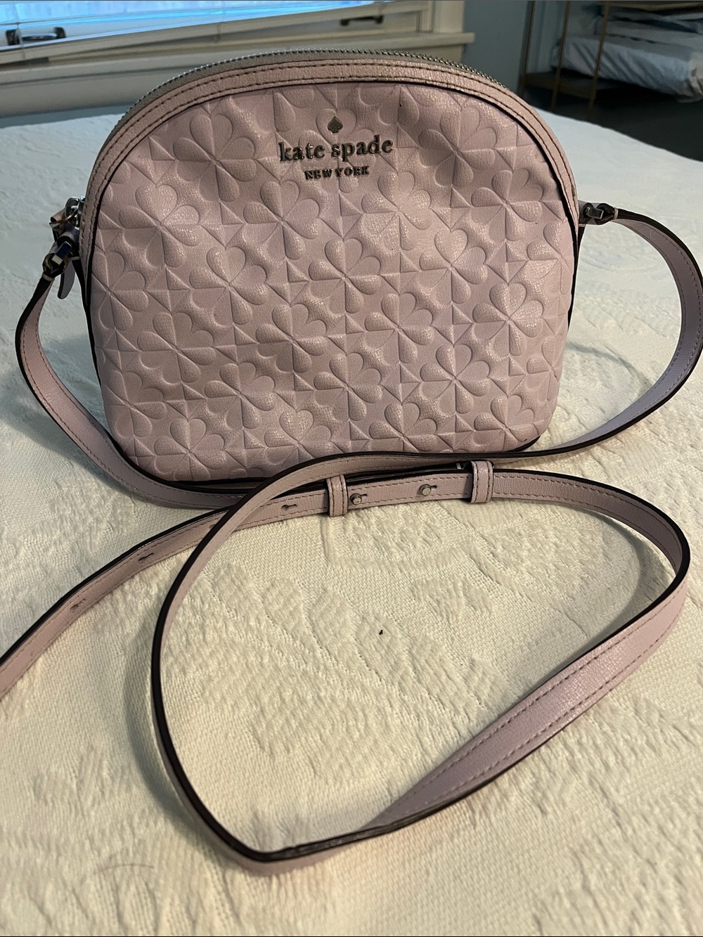 kate spade Quilted Floral Crossbody in Light Pink